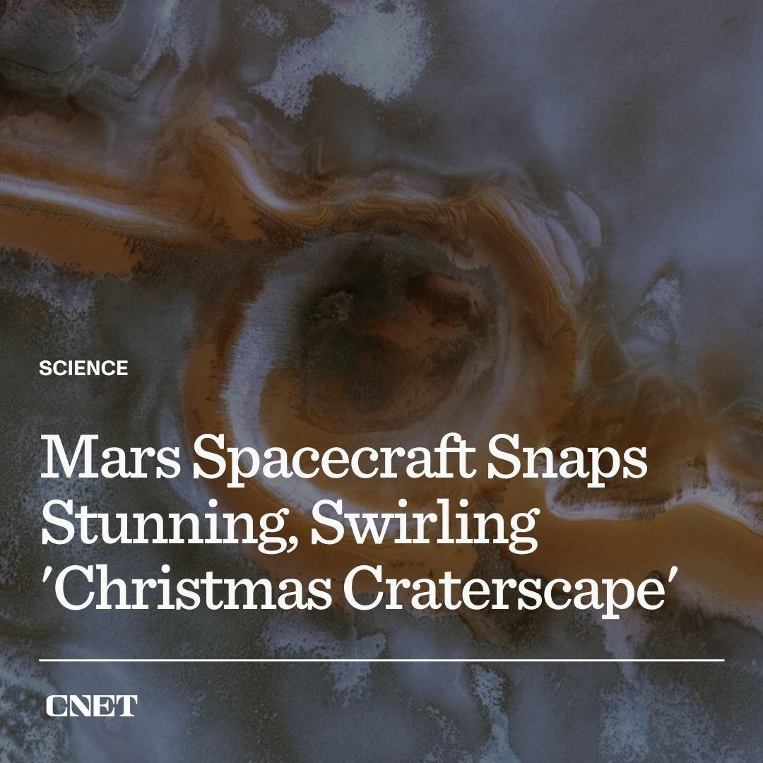 image  1 CNET - The European Space Agency likes to explore the festive side of Mars around this time of year