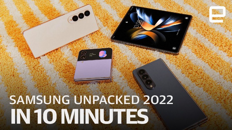 Samsung Galaxy Unpacked 2022 In 10 Minutes : Z Fold 4 & Z Flip 4