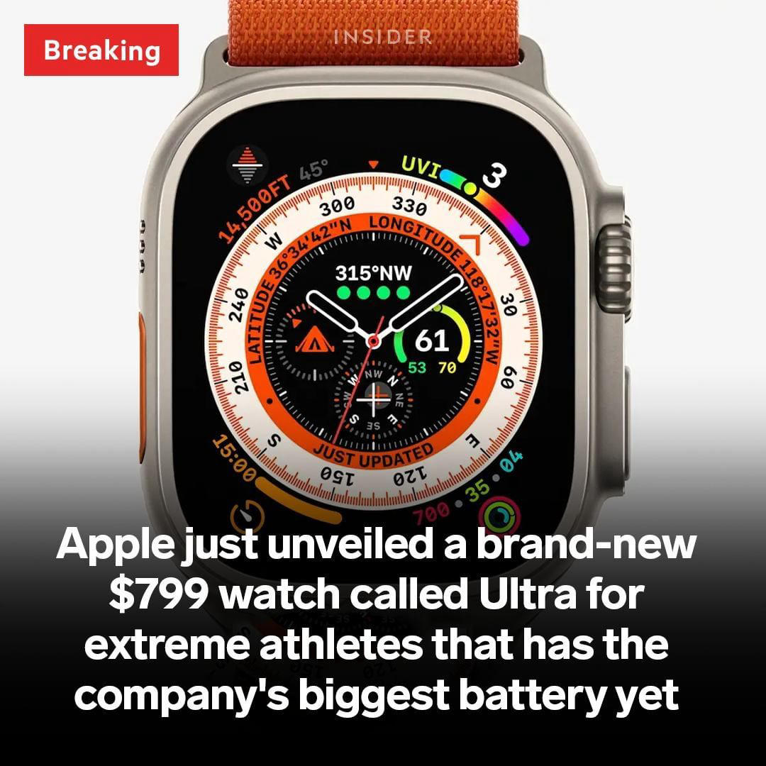Tech Insider - Apple unveiled a new watch on Wednesday designed for extreme sports, like scuba divin