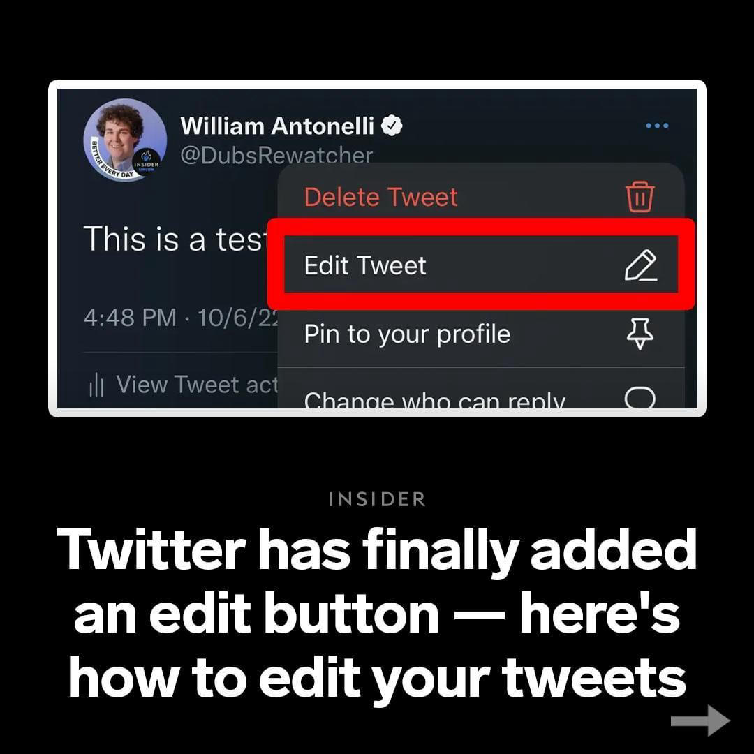 image  1 Tech Insider - Twitter just added an edit button that lets you edit your tweets up to five times in