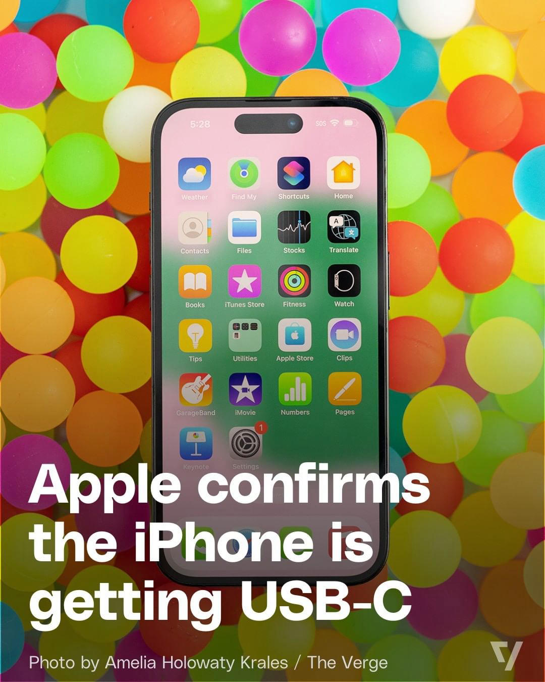 image  1 The Verge - Apple has given its most direct confirmation yet that a USB-C-equipped iPhone will happe