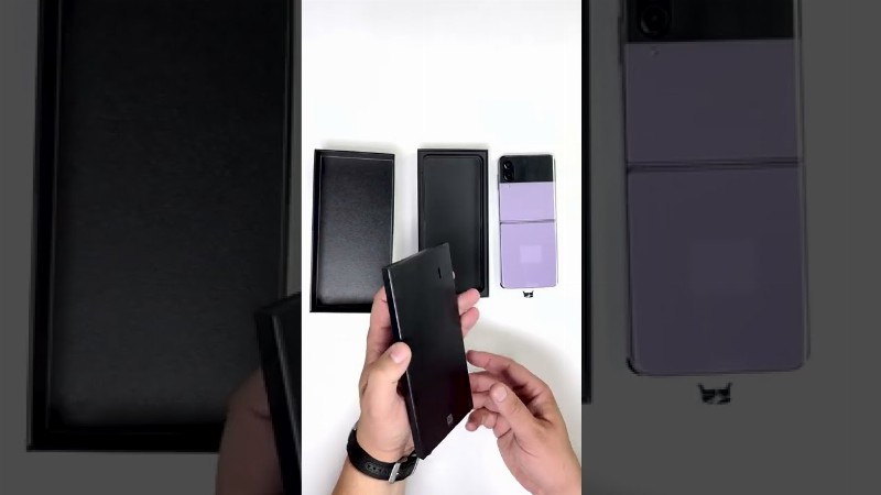 image 0 Unboxing The Galaxy Z Flip 4 #shorts
